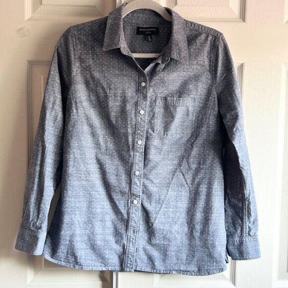 Banana Republic 100% Cotton Button -Down Shirt, Women's Size Medium - Picture 1 of 9
